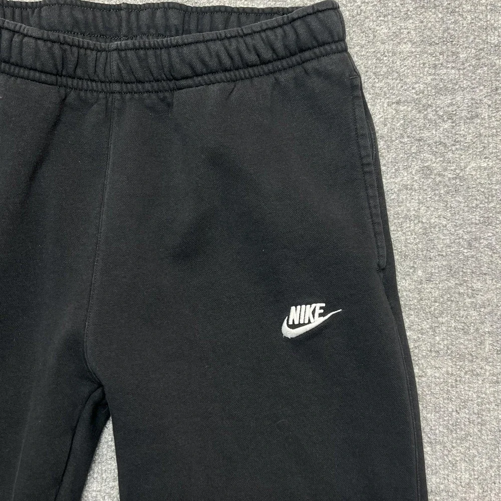 Nike Sweatpants Mens Medium Black Fleece Elastic Waist Pockets Gym BV2707-00A
